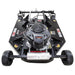 Swisher 52" Rough Cut Mower with Kawasaki engine, top-down view featuring black chassis and wheels.