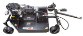 Swisher 52" Rough Cut Mower, black, top-down view with motor and wheels visible.