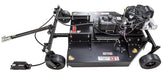 Swisher 52" Rough Cut Mower, black, angled view with engine, wheels, and control handle.