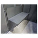 Swisher 6 Person ESP Safety Shelter gray interior bench with sturdy construction and seamless design.