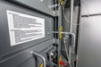 Swisher 6 Person ESP Safety Shelter interior view, featuring locking mechanism and detailed instructions.