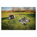 Swisher 60" Trail Mower, 12V, 15.5 HP, gray and black with wheels and handle.