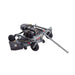 Swisher 60" Trail Mower, gray with 12V engine, wheels, and cutting blade attachment.