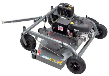 Swisher 60" Trail Mower with 15.5 HP Briggs & Stratton, top-down view, gray with wheels.