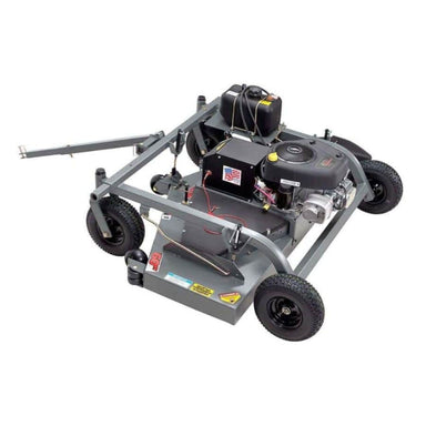 Swisher 60" Trail Mower with 15.5 HP Briggs & Stratton, top-down view, gray with wheels.