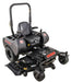Swisher 60" Zero Turn Mower, 24 HP Briggs & Stratton, black, angled view with comfortable seat and handle.