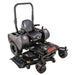 Swisher 60" Zero Turn Mower, 24 HP Briggs & Stratton, black, angled view with comfortable seat and handle.