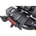 Swisher 60" Zero Turn Mower, black with textured footboard and rear wheels, angled view.