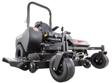 Swisher 60" Zero Turn Mower, 24 HP Briggs & Stratton, black body with large rear wheels.