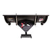 Swisher 62" UTV Commercial Pro Plow Combo 20040, angled view, black with springs and mounting bracket.