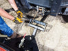 Swisher 62" UTV Commercial Pro Plow Combo, black plow attachment with adjustable features for easy use.