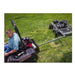 Swisher 66 Commercial Mower, 14.5HP Kawasaki, robust design in black with rear wheels.