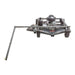 Swisher 66 Commercial Mower, gray with 14.5HP Kawasaki engine and sturdy wheels.