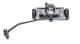 Swisher 66 Commercial Mower, 14.5HP Kawasaki, top view, silver with handle and wheels.