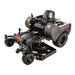 Swisher 66 Zero Turn Mower, 24 HP, black with a comfortable seat and sturdy wheels.