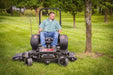 Swisher 66 Zero Turn Mower, black, with 24 HP engine, angled view, featuring a sleek design.