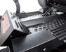 Swisher 66 Zero Turn Mower control panel view, featuring a sturdy design and textured surfaces.