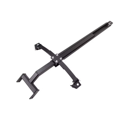 Swisher ATV Plow Mount Kit 20101, black metal, angled view, robust construction for easy installation.