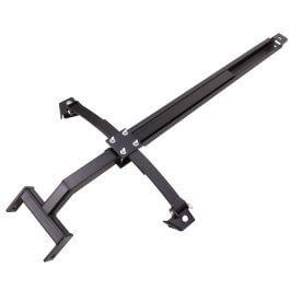 Swisher ATV Plow Mount Kit 20101, black metal, angled view, robust construction for easy installation.