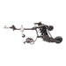 Swisher Commercial Pro RoadBuster Driveway Grader, black with adjustable blades and large wheels.