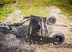Swisher Commercial Pro RoadBuster Driveway Grader, black, angled view with wheels and hydraulic lift.