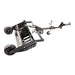 Swisher Commercial Pro RoadBuster Driveway Grader, black with dual wheels and adjustable hitch.