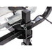 Swisher Commercial Pro UTV / Truck Spreader 22340 angled close-up, featuring metal components and attachment points.