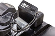 Swisher Country Cut 44" Rough Cut Mower engine view, featuring black components and metal housing.