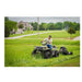 Swisher Country Cut 44" Rough Cut Mower, green, angled view with wheels and powerful engine.