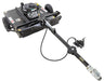 Swisher Country Cut 44" Trail Cutter, black, with 11.5 HP engine and attached hitch.