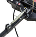 Swisher Country Cut 44" Rough Cut Mower, close-up view of metal components and connections.
