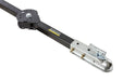 Swisher Country Cut 44" Trail Cutter tow bar, black with metal hitch and connection points.