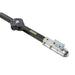 Swisher Country Cut 44" Trail Cutter tow bar, black with metal hitch and connection points.