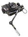 Swisher Country Cut 44" Trail Cutter, black, front view with 11.5 HP engine and wheels.