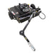 Swisher Country Cut 44" Trail Cutter, black, front view with 11.5 HP engine and wheels.