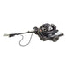 Swisher Country Cut 44" Rough Cut Mower, black, angled view with wheels and engine details.