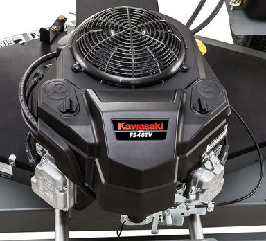 Swisher Fast Finish 60 commercial mower engine, featuring a Kawasaki FS481V in black.