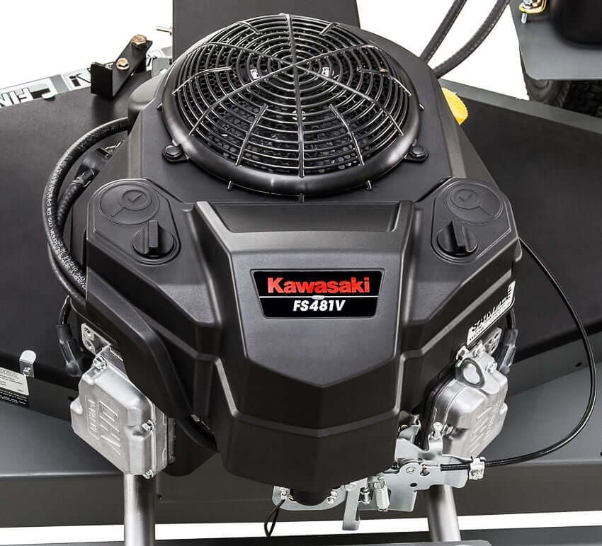 Swisher Fast Finish 60 commercial mower engine, featuring a Kawasaki FS481V in black.