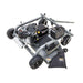 Swisher Fast Finish 60" commercial pro mower, angled view with 14.5 HP engine and durable wheels.