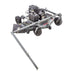 Swisher Fast Finish 60" commercial mower, gray with a Kawasaki engine and sturdy wheels.