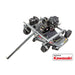 Swisher Fast Finish 60" commercial mower, gray with a Kawasaki engine and sturdy wheels.