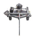 Swisher Fast Finish 60" commercial mower, gray with rear wheels and engine, top-down view.
