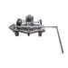 Swisher Fast Finish 60" 14.5 HP 12V mower, gray with a top-down view and large wheels.