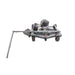 Swisher Fast Finish 60" mower, grey, top-down view with engine and durable wheels.