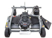 Swisher Fast Finish 60" mower, 14.5 HP, 12V, top view, with Kawasaki engine and wheels.