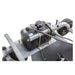 Swisher Fast Finish 60" 14.5 HP 12V mower top-down view featuring black fuel tank and sturdy wheels.