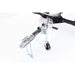 Swisher Hobby Farm Pro Drop Feeder 20 CuFt, front view, robust metal frame with hitch and wheel.