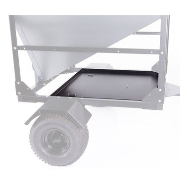 Swisher-Hobby-Farm-Pro-Drop-Feeder-Gray-Sturdy-Frame-Wheels-8f