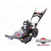 Swisher Predator 24" Walk Behind Rough Cut Mower, black, angled view with large wheels and engine.