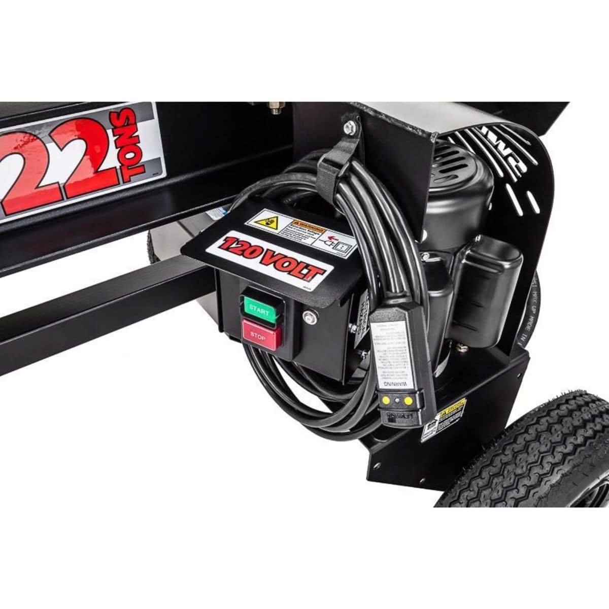 Swisher 22 Ton Electric Log Splitter Control Panel and Power Cord